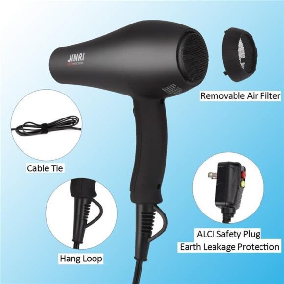 Infrared Hair Dryer, Professional Salon Negative Ionic Blow Dryers for Fast - Picture 6 of 7